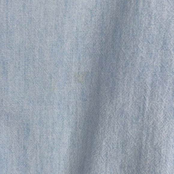 VTG 90s Embroidered Denim Christmas Cat Shirt 12 Holiday Festive Button Down - Picture 7 of 12